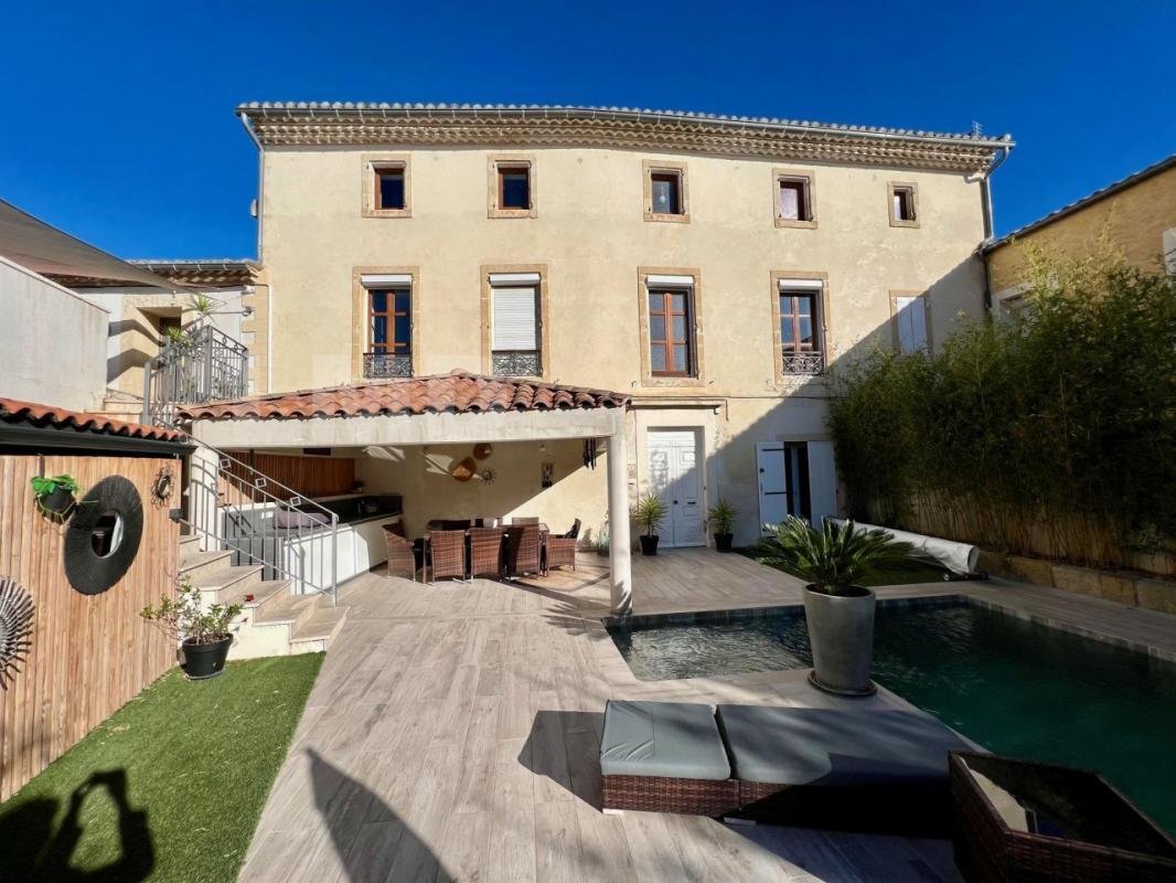 Maison Ancienne Renovee Style Contemporain In Uchaud, Occitanie, France