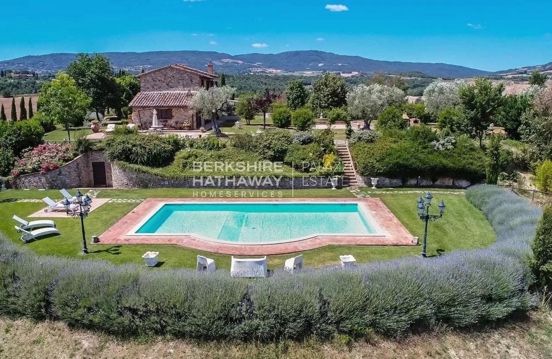 Renovated Farmhouse Made Of Stone And Brick In Chiusi, Tuscany, Italy