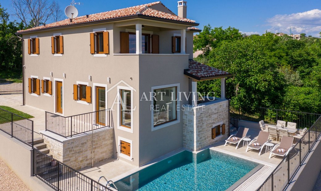 Buje Area, Unique Istrian Stone Villa With Pool In Buje, Istria County