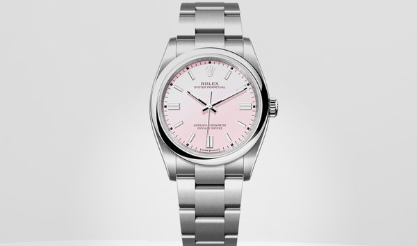 Rolex oyster 2025 pink dial