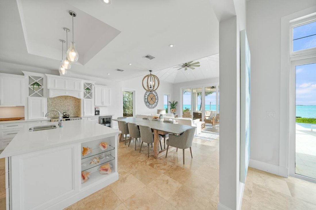 Exuma Beach Front Home In Town, Exuma, The Bahamas For Sale