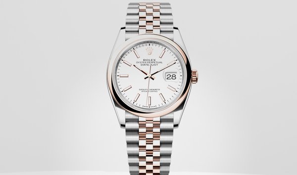Rolex Datejust 36 watch: Oystersteel and white gold - m126234-0050