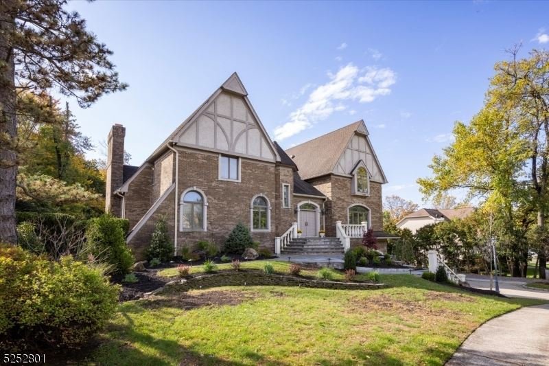 Custom Tudor Style Colonial On A Serene In Wayne New Jersey