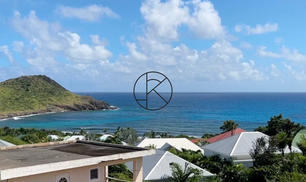 Building Land With Views Of Toiny Bay In Vitet, Saint Barthélemy For