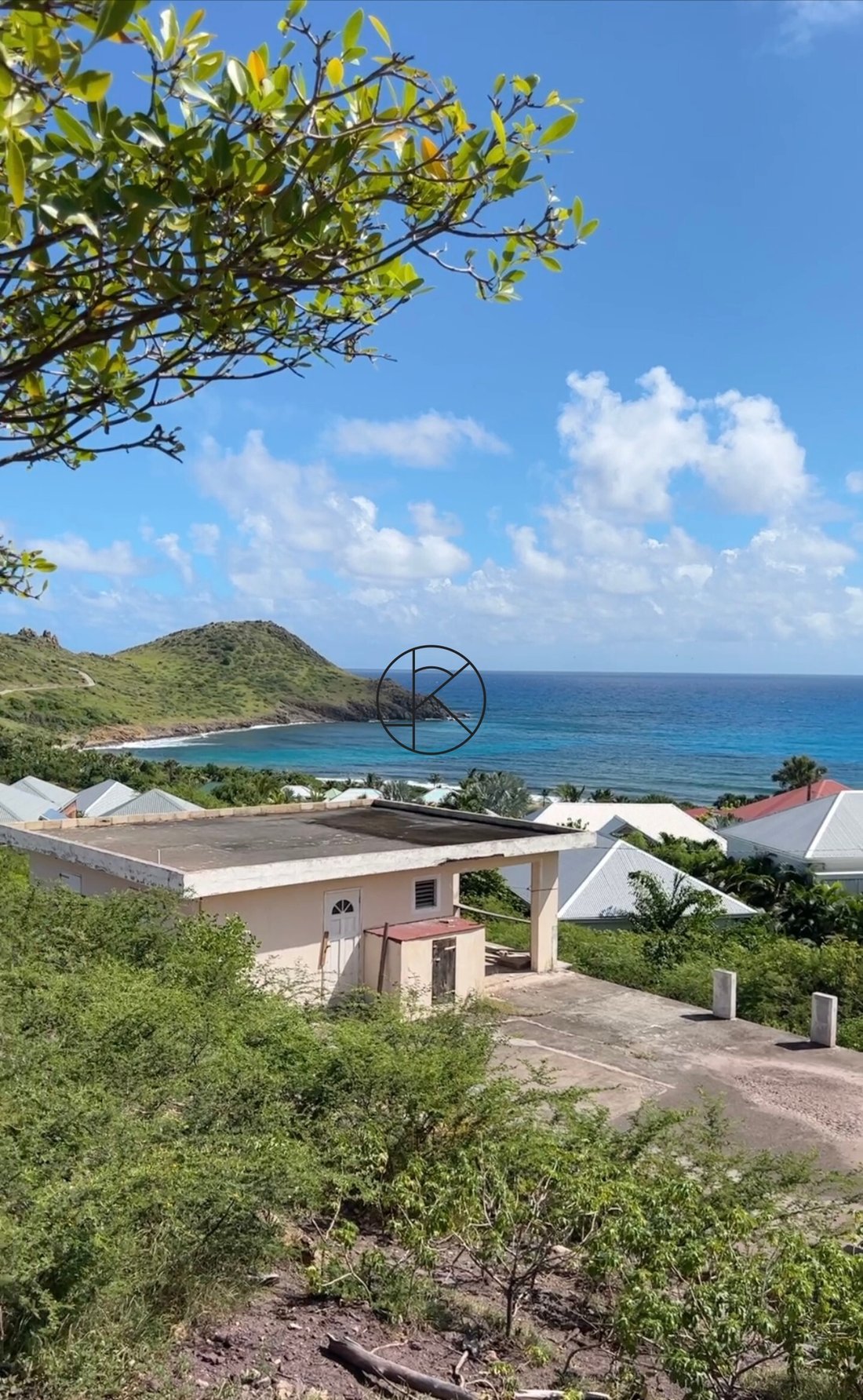 Building Land With Views Of Toiny Bay In Vitet, Saint Barthélemy For
