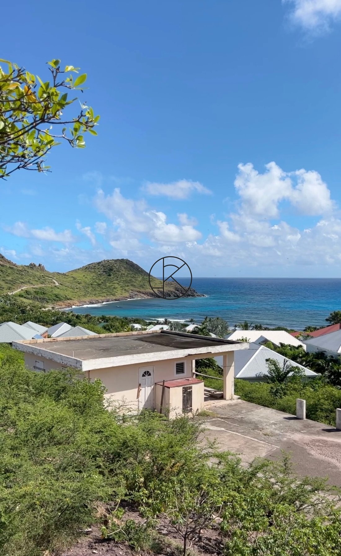 Building Land With Views Of Toiny Bay In Vitet, Saint Barthélemy For