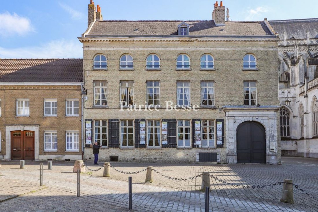 The Cathedral Palace In The Shadow Of In Saint Omer, Hauts De France