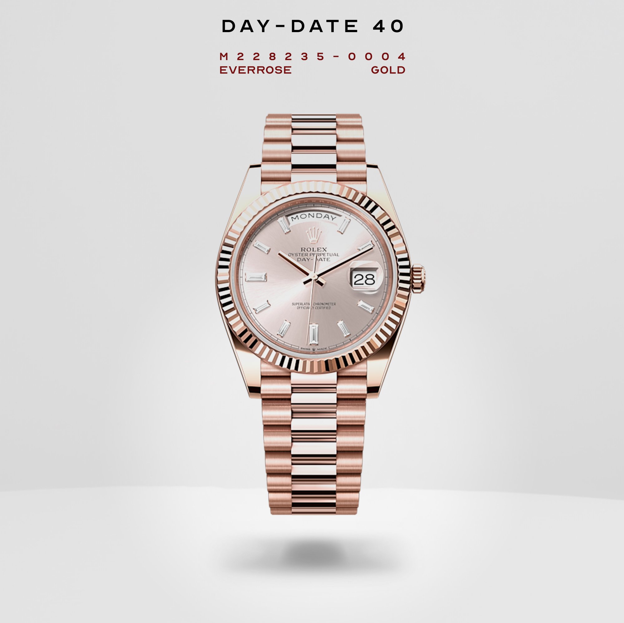 Rolex Day Date 40 Everose Gold In Melbourne Victoria Australia