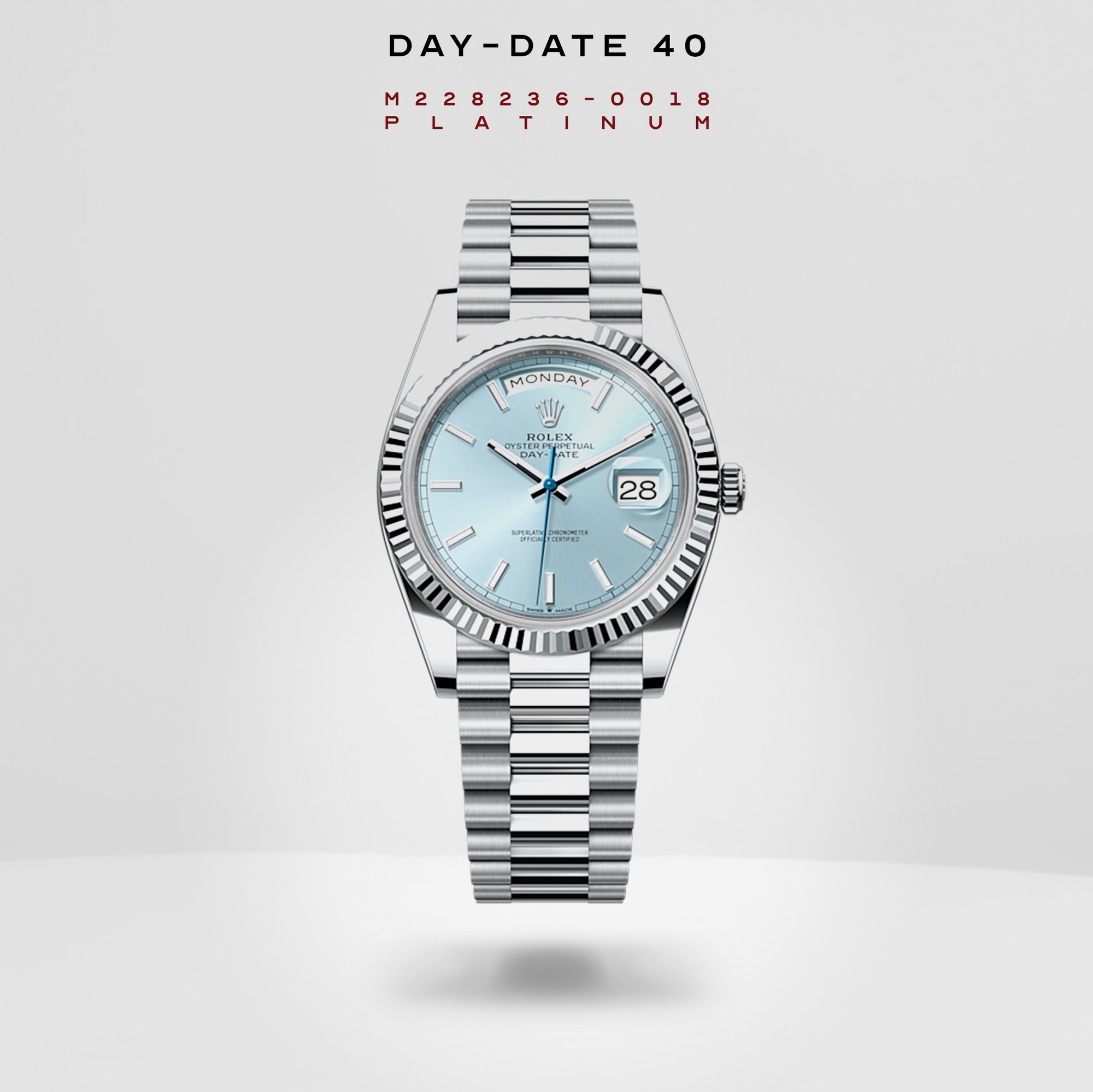 Rolex day date stainless clearance steel price