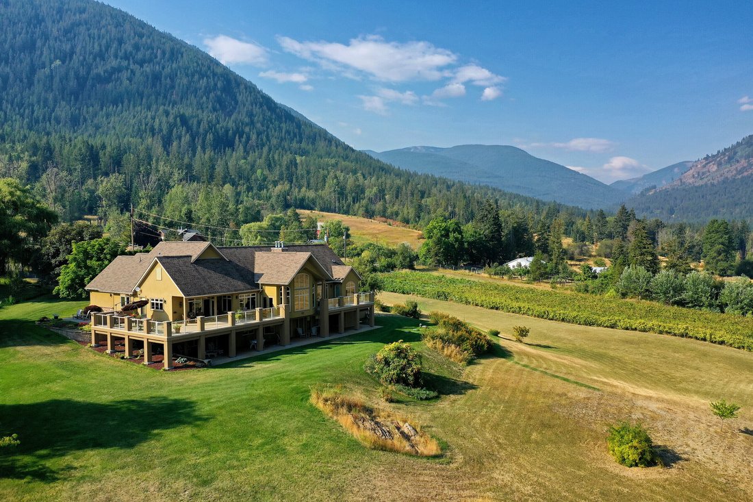 A Creek Runs Through In Creston, British Columbia, Canada For Sale