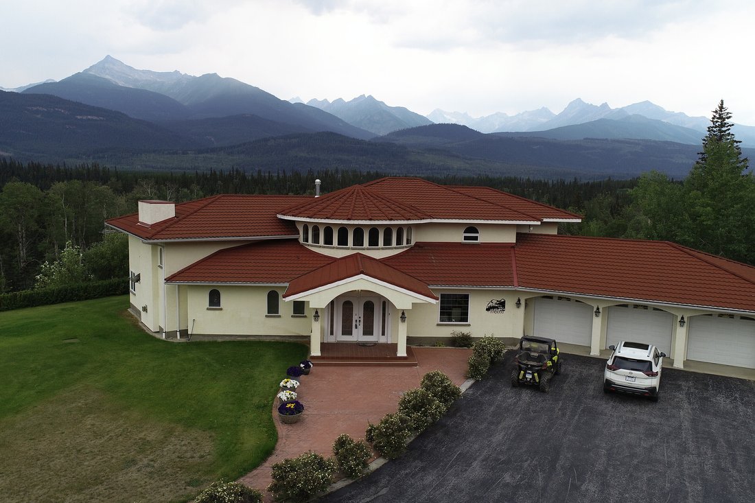 Spanish Revival Riverfront In Valemount, British Columbia, Canada For