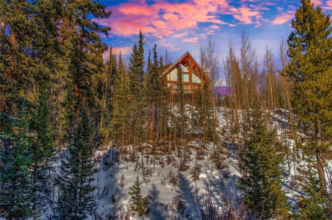 Classic D Log Constructed Cabin On In Fairplay, Colorado, United States