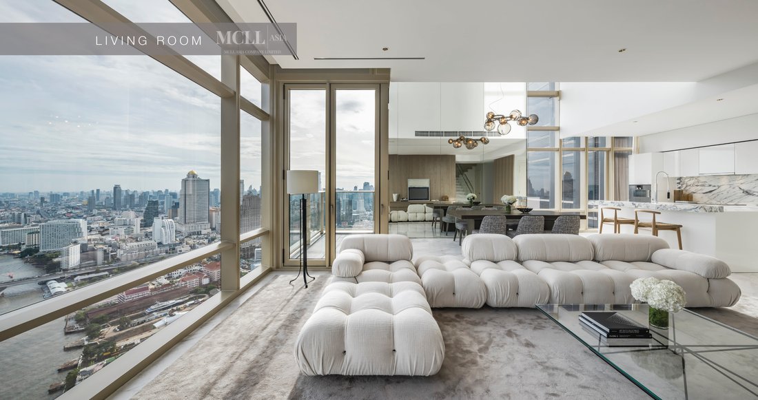 The Four Seasons Private Residences Bangkok, Duplex Unit Fully Furnished And Decorated By B&B Italia
