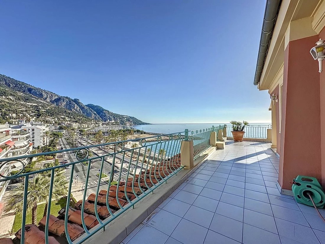 Menton Garavan Penthouse In Menton, Provence Alpes Côte D'azur, France For Sale (13664892)