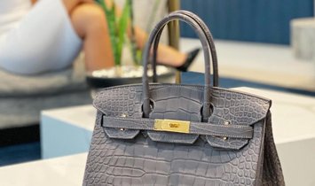Hermès Birkin Sellier 25 in Madame Leather in Colour Graphite (88) with Palladium Hardware.