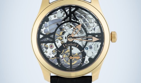 The Orient Treasures - Korloff Quartz 1105 Men Watch Diamond Gold Plated  Qatar Gifted by Emir Khalifa