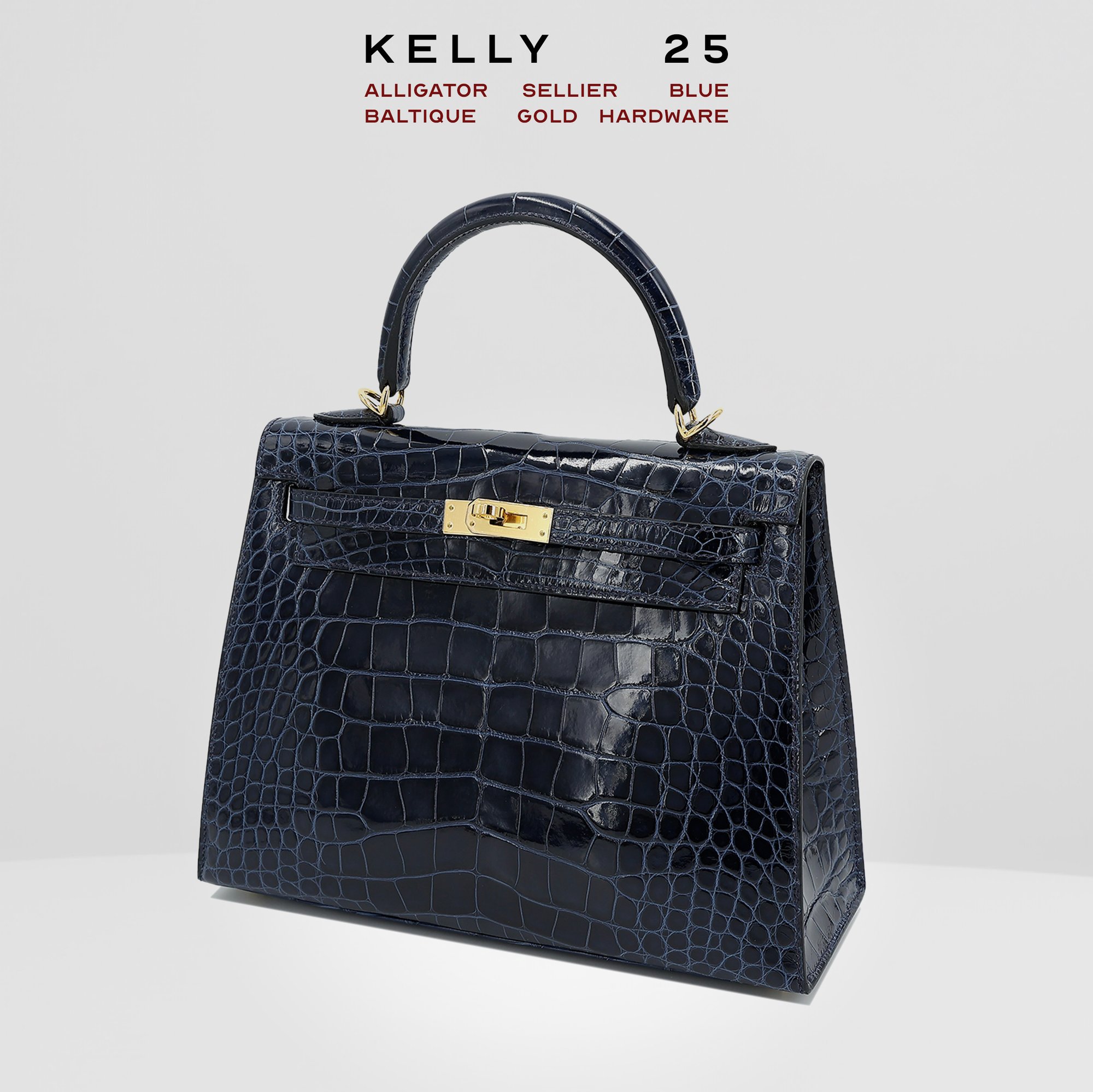 Hermes kelly store alligator