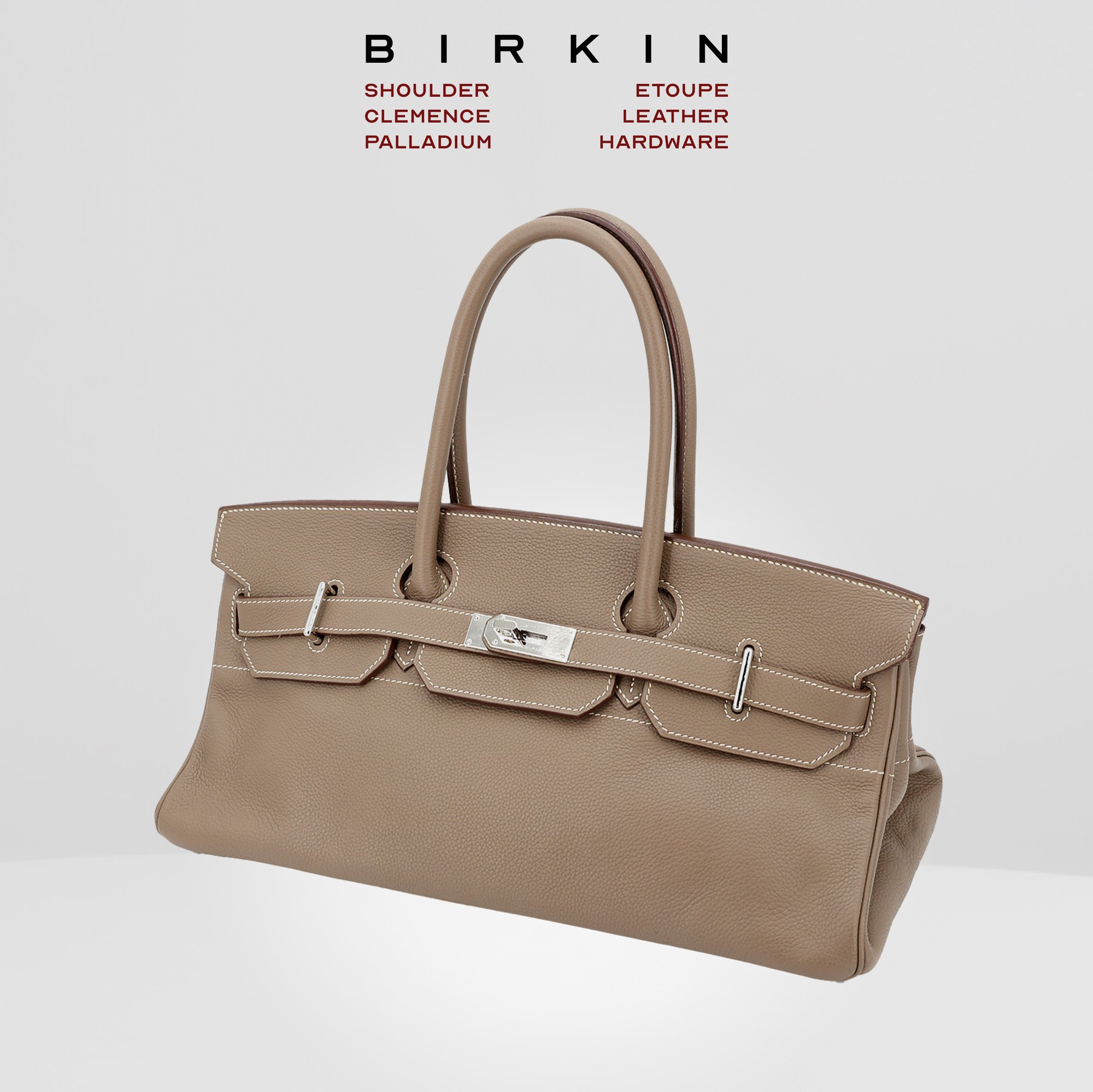 Herm s Shoulder Birkin 42 In Clemence Leather In Melbourne