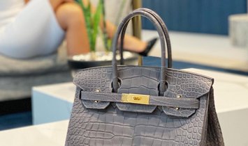 Birkin 25 Vert de Gris Togo leather Palladium hardware
