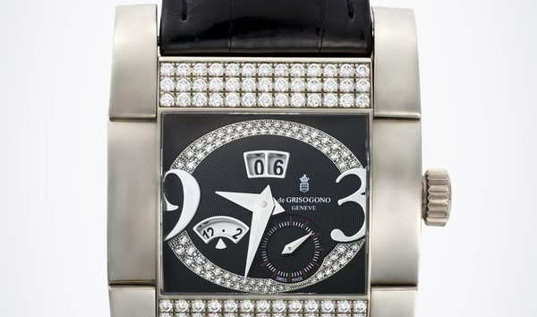 de Grisogono Instrumentino Tino S18 QZ 18k Rose Gold Diamonds Women's Watch  | eBay
