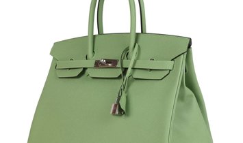 Hermès Birkin 35 Vert Criquet Epsom Palladium Hardware