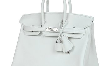 Hermès Birkin 25 New White Swift Palladium Hardware