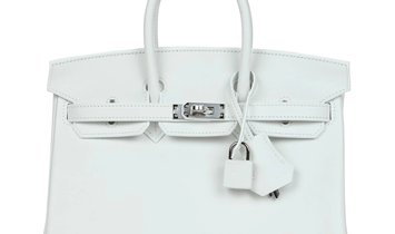 Hermès Birkin 25 New White Swift Palladium Hardware