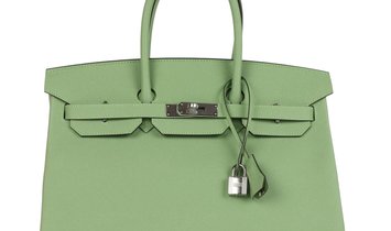 Hermès Birkin 35 Vert Criquet Epsom Palladium Hardware
