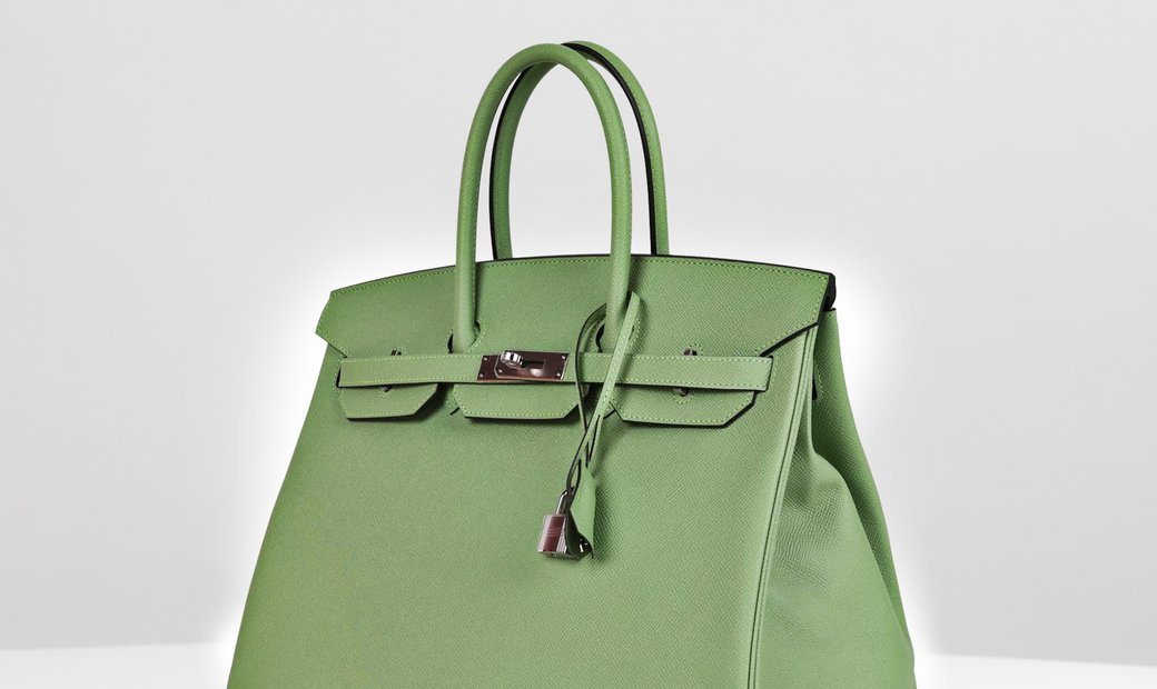 Hermès Birkin 35 Vert Criquet Epsom Palladium Hardware