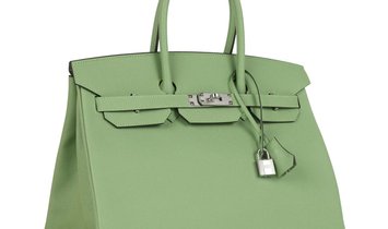 Hermès Birkin 35 Vert Criquet Epsom Palladium Hardware