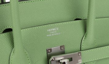 Hermès Birkin 35 Vert Criquet Epsom Palladium Hardware