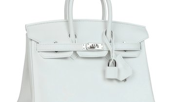Hermès Birkin 25 New White Swift Palladium Hardware