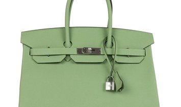 Hermès Birkin 35 Vert Criquet Epsom Palladium Hardware