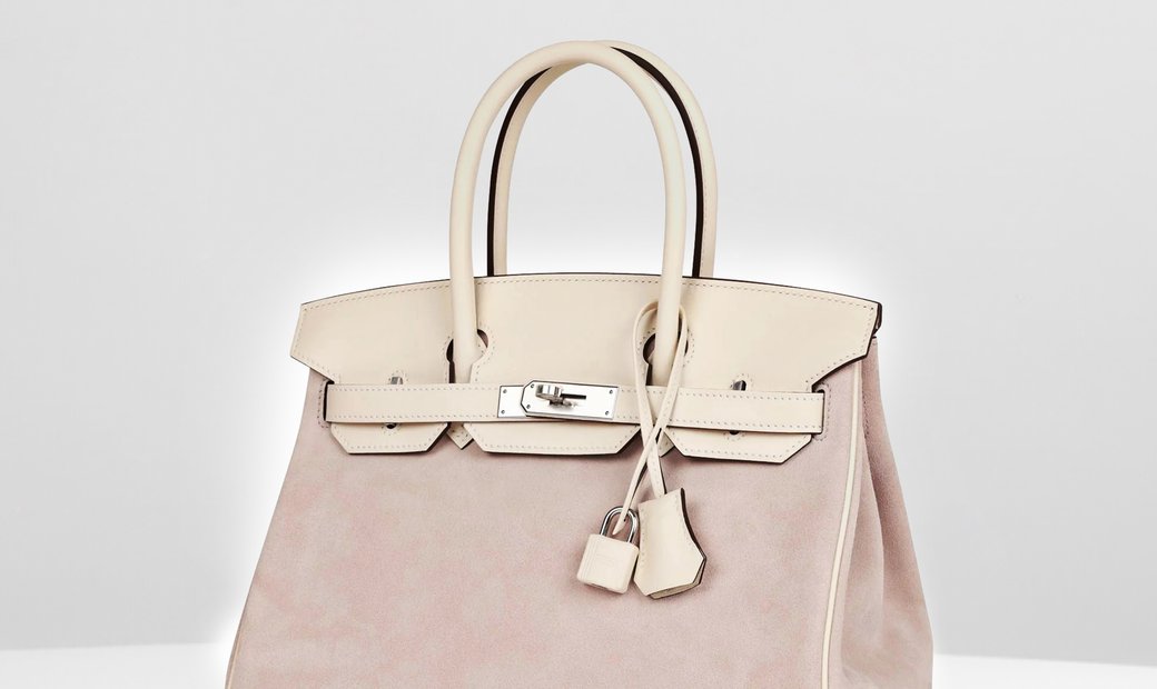 Hermès Birkin 30 Glycine Grizzly and Nata Swift Palladium Hardware