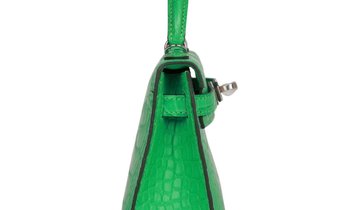 Hermès Kelly Sellier 20 Vert Comics Matte Alligator Palladium Hardware