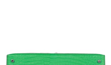 Hermès Kelly Sellier 20 Vert Comics Matte Alligator Palladium Hardware