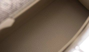 Hermès Kelly Sellier 25 Ombre Varanus Salvator Lizard Palladium Hardware
