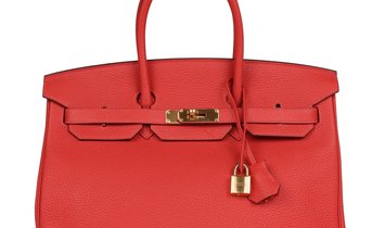   Hermès Birkin 35 Vermillion Togo Gold Hardware
