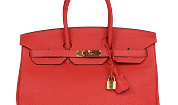   Hermès Birkin 35 Vermillion Togo Gold Hardware