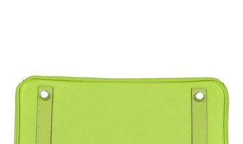 Pre-owned Hermès Birkin 25 Kiwi Candy Epsom Palladium Hardware