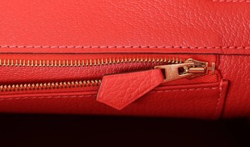   Hermès Birkin 35 Vermillion Togo Gold Hardware