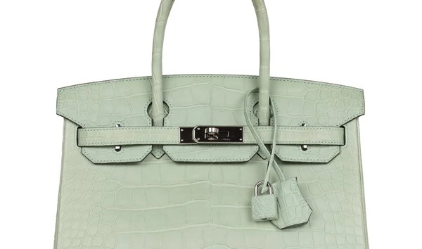   Hermès Birkin 30 Vert D'Eau Matte Alligator Palladium Hardware (13732288)