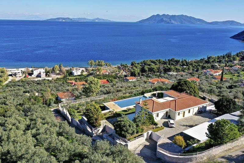 Spectacular Villa With A View In Ancient Epidaurus In Epidavros, Greece