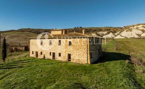 Corps de ferme à Pienza, Toscane, Italie 1