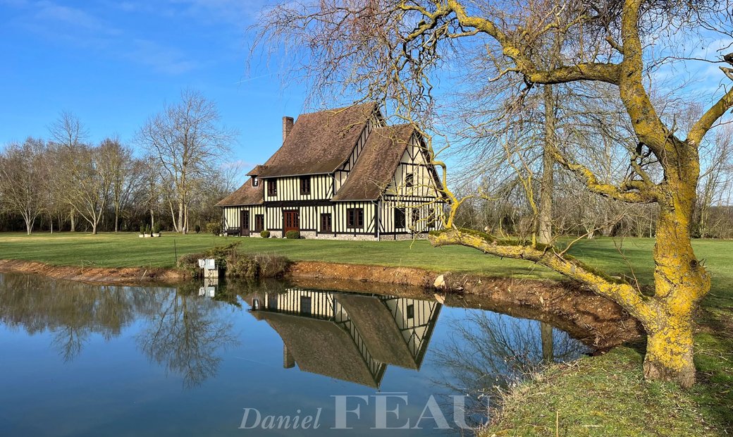 A Charming Half Timbered Property Set In In Mesnil En Ouche, Normandy