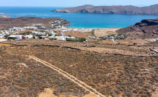 Land in Mykonos, Aegean, Greece 1