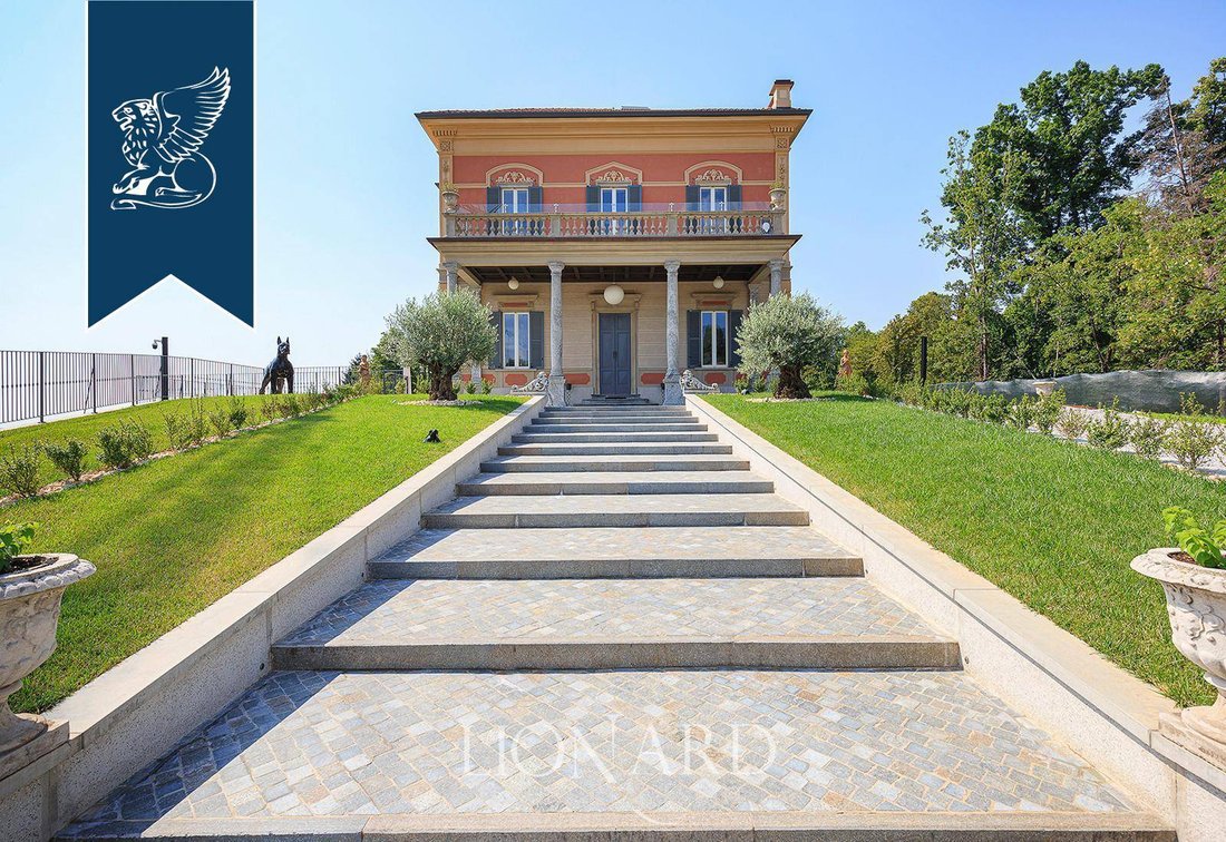 A Jewel Of Classic 19th Century Lombard In Villa D'adda, Lombardy