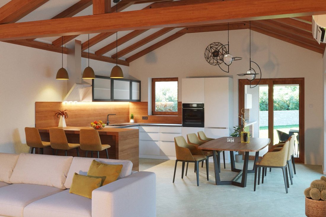 Istria, Tinjan, One Story House With Heated In Tinjan, Istria County