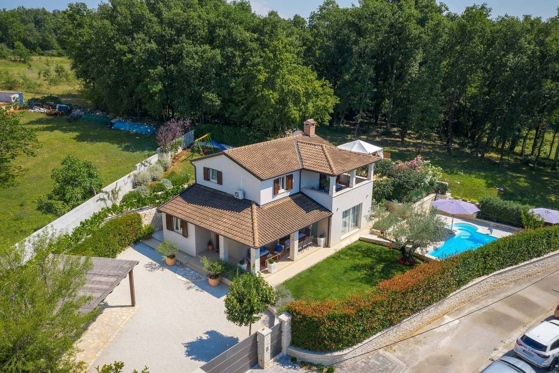 Villa en Baderna - Mompaderno, Istria, Croacia 1 - 13811953