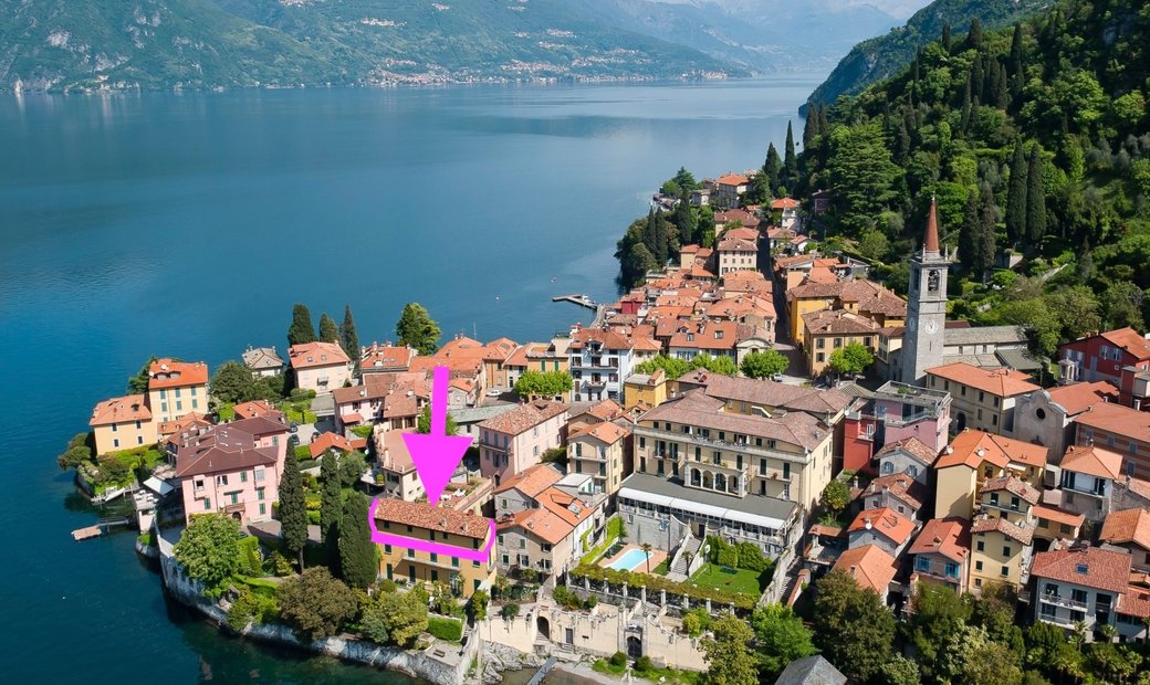 Front Lake Como Varenna Apartment With Terrace In Varenna, Lombardy